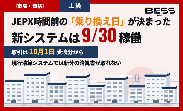 JEPX時間前市場は9月30日に乗り換わる——10月1日受渡分から新システム、清算書の取り口も同じ日に分かれる サムネイル