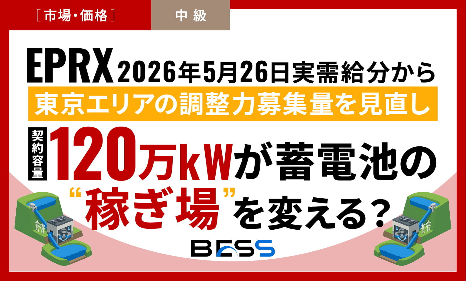 120万kWが蓄電池の“稼ぎ場”を変える？ EPRX、東京エリアの調整力募集量を見直し